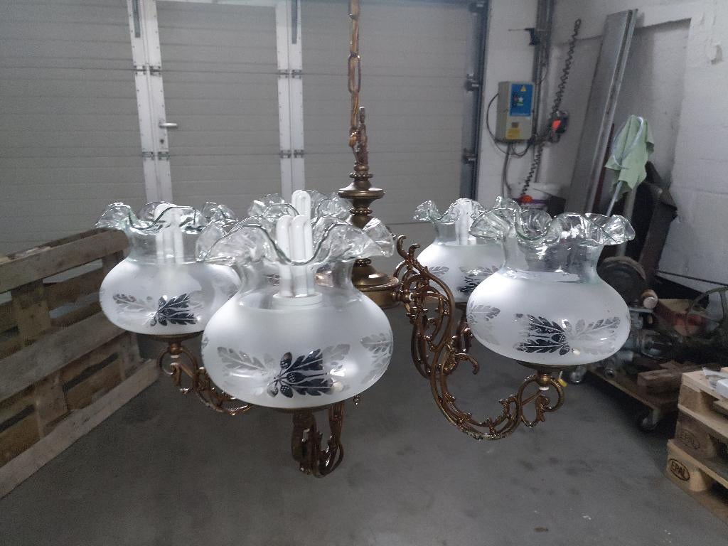 Kroonluchters, Huis en Inrichting, Lampen | Kroonluchters, Ophalen, Gebruikt, Tja, welke stijl...
