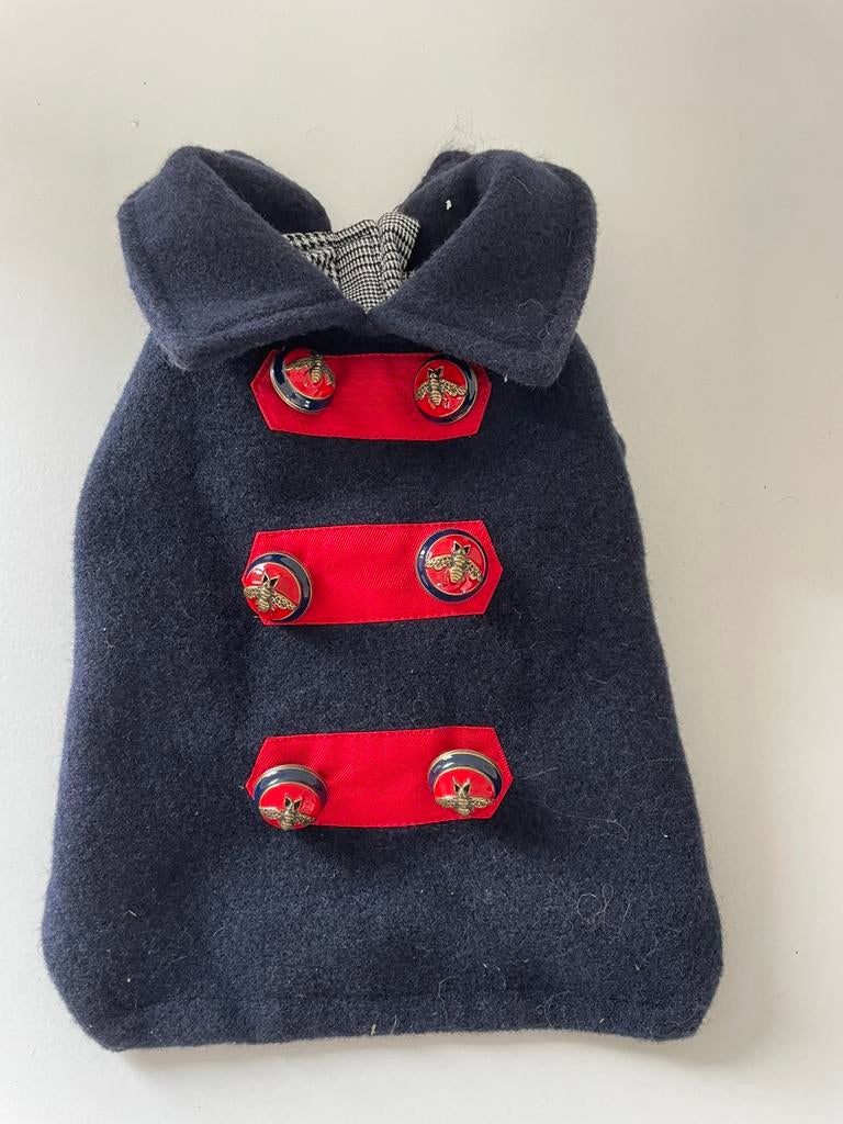 Manteau pour chien bleu marine, PetLondon, Animaux & Accessoires, Vêtements pour chiens, Enlèvement ou Envoi, Comme neuf, Manteau pour chien