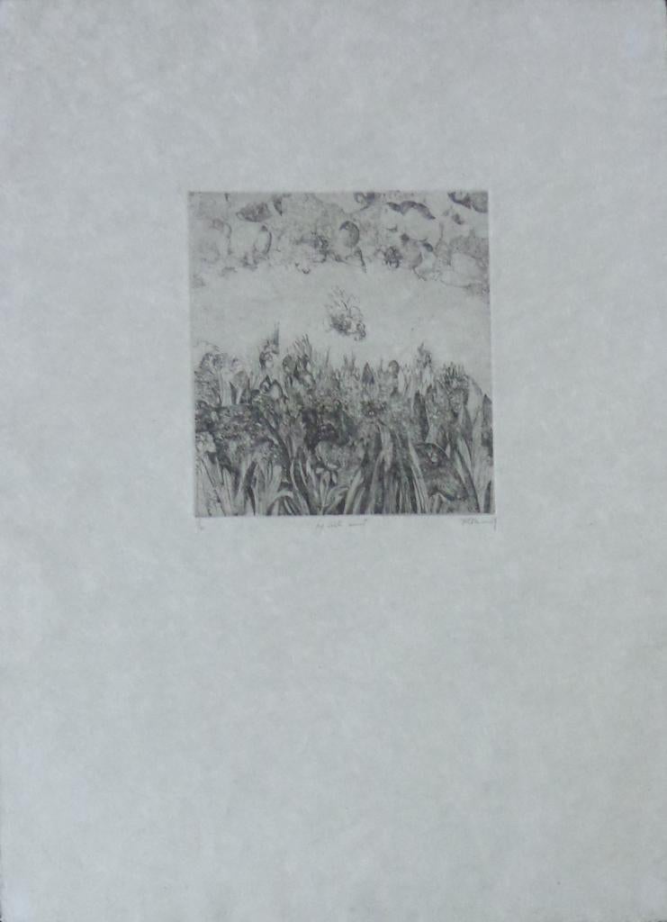 FRANS MINNAERT / HIJ WIL ERUIT / ZW-W ETS / 87x67cm / KADER, Enlèvement