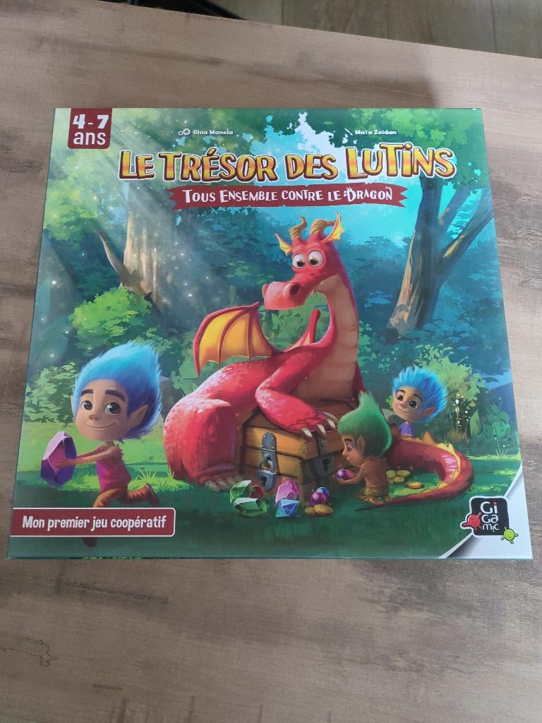 Jeu de société coopératif Le trésor des Lutins 4-7ans, Enlèvement, Comme neuf, Gigamic