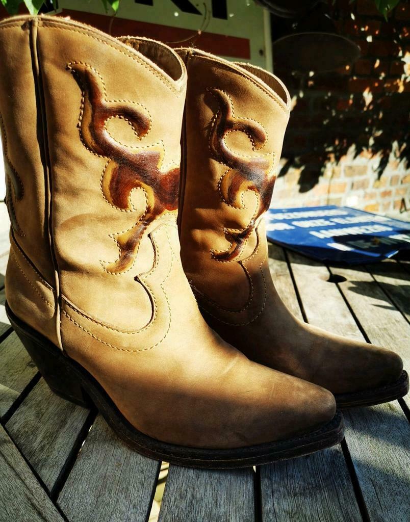 Bottes mi-hautes western taille 40 Mazcalero bon état, Enlèvement ou Envoi, Boots et Botinnes, Porté, Mazcalero