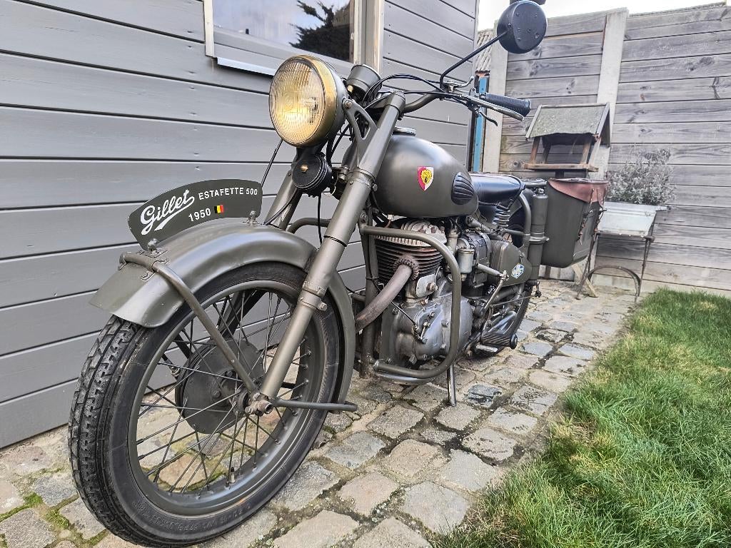 Gillet Estafette, Motos, Jusqu'à 11 kW, Autre, 500 cm³, 1 cylindre