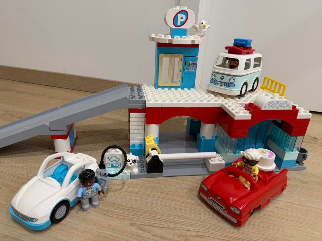 Lego duplo carwash en parkeergarage, Ophalen, Duplo