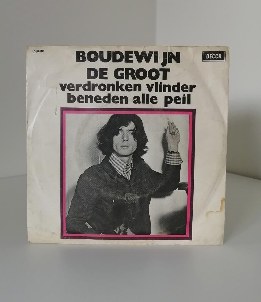 Boudewijn de Groot - Verdronken vlinder / beneden alle pijl, Ophalen of Verzenden, Gebruikt