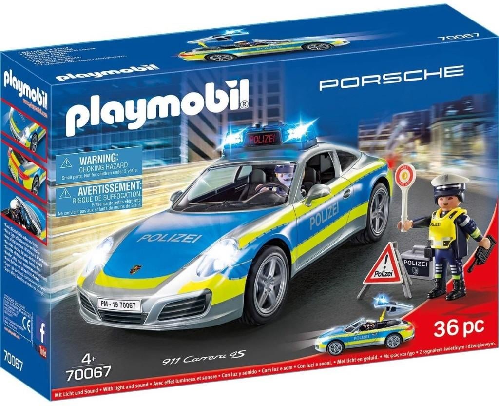 Playmobil Politie Porsche 70067, Kinderen en Baby's, Speelgoed | Playmobil, Ophalen of Verzenden, Zo goed als nieuw