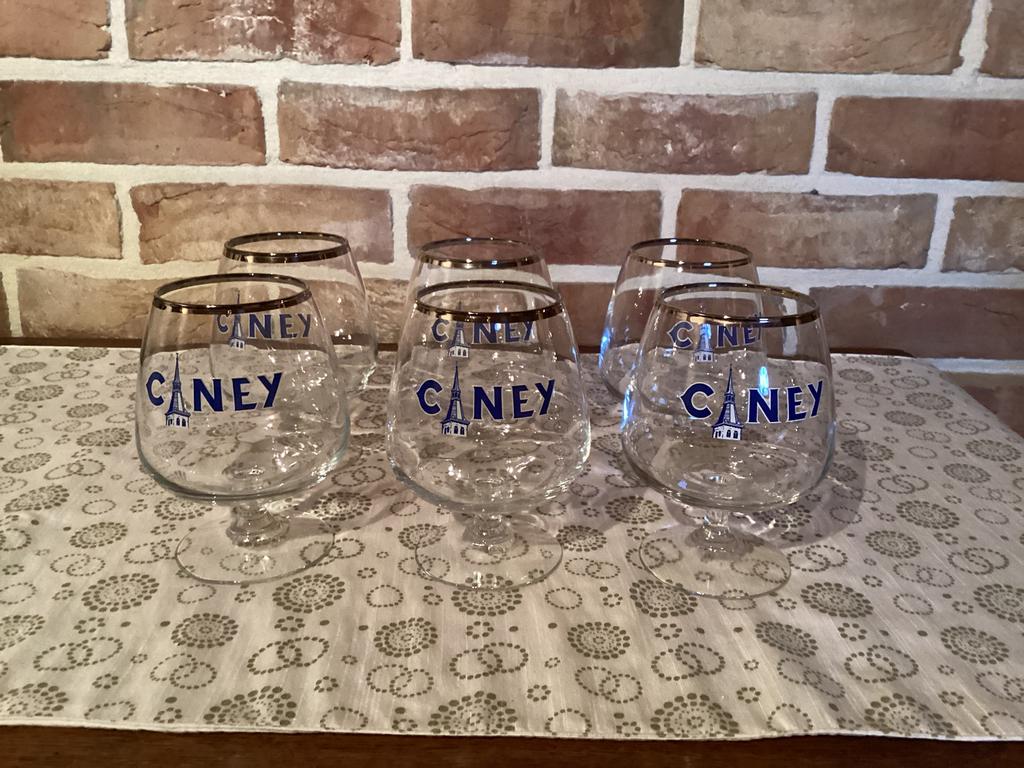 6 Ciney glazen., Verzamelen, Ophalen, Zo goed als nieuw