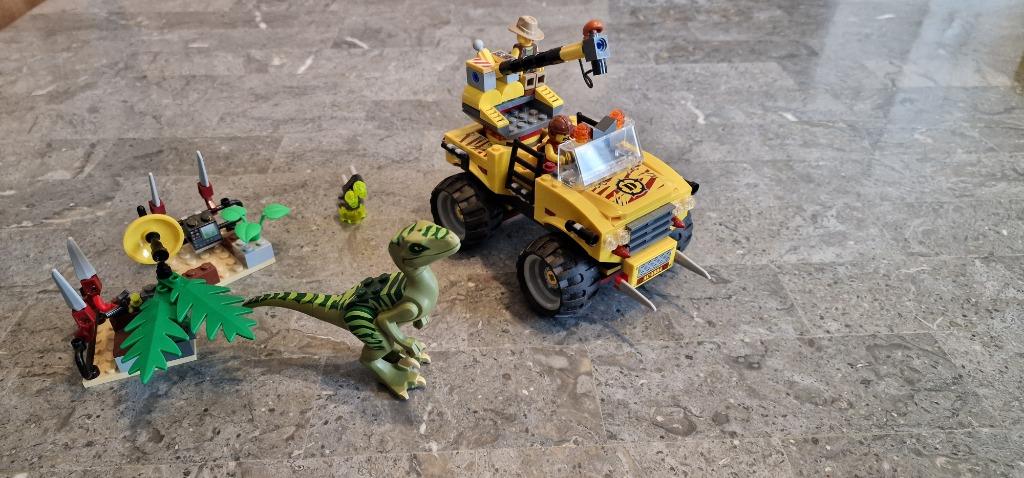 Lego Dino raptor achtervolging 5884, Enlèvement, Ensemble complet, Lego