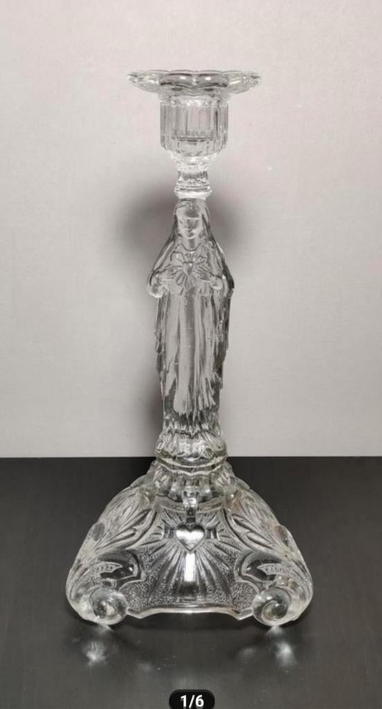 Art-déco kandelaar Val Saint Lambert, Ophalen of Verzenden, Glas