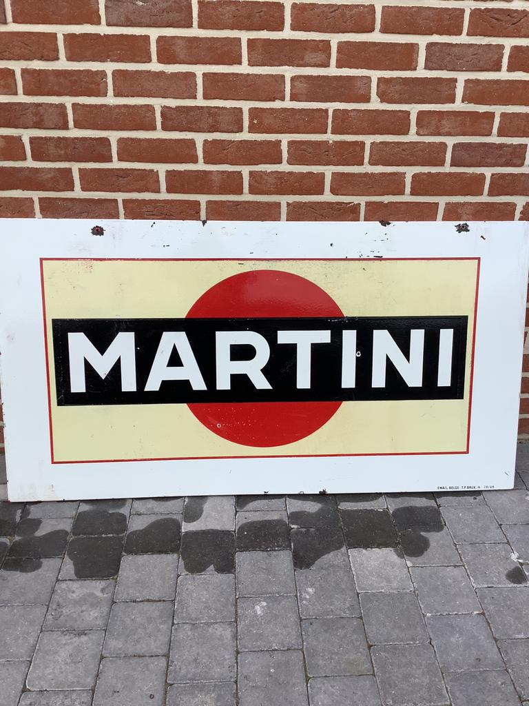 Plaque émaillée Martini 1969