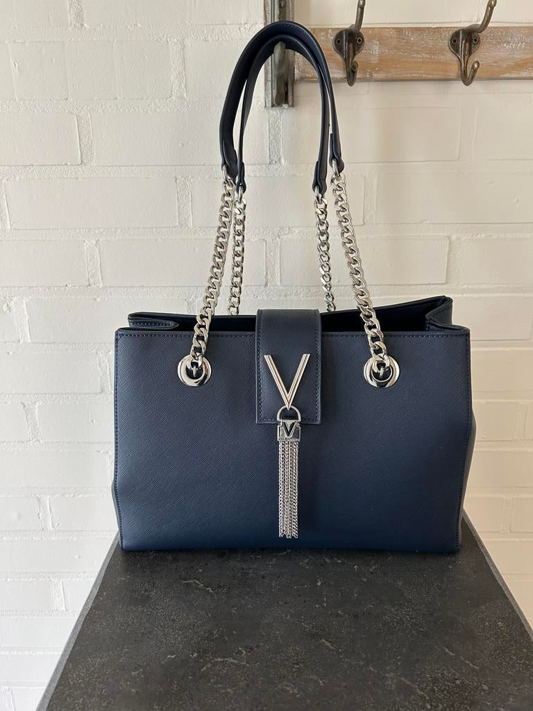 Handtas Valentino, Ophalen, Zo goed als nieuw, Blauw, Handtas