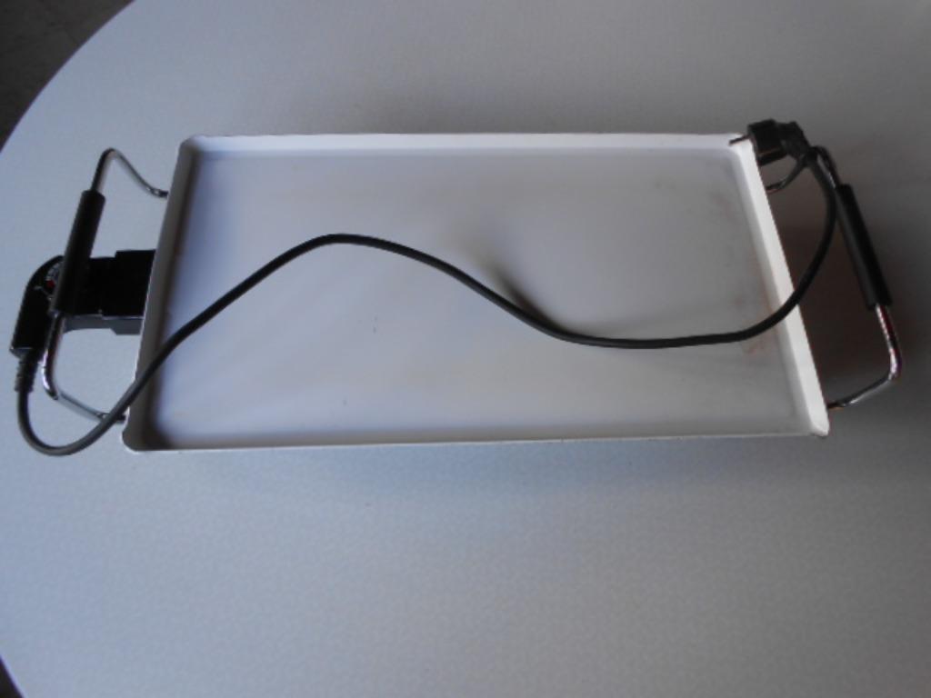 teppanyaki plaat elektronisch 27 x 47cm weinig gebruikt, Ophalen of Verzenden, Gebruikt, Tafelgrill