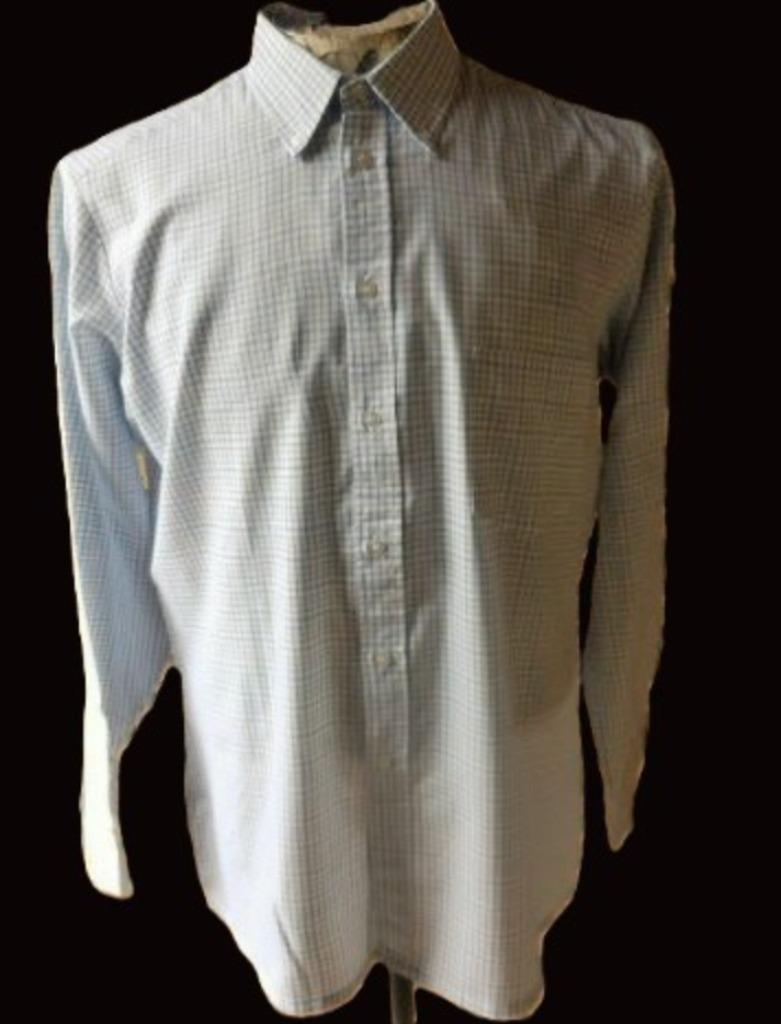 (27) -chemise homme t.M carreaux bleue - penney -, Tour de cou 39/40 (M), Enlèvement ou Envoi, Penney, Comme neuf