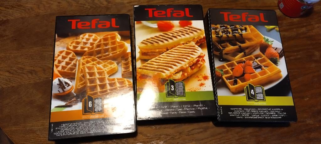 Tefal Snack Collection plates - 3x, Enlèvement, Utilisé