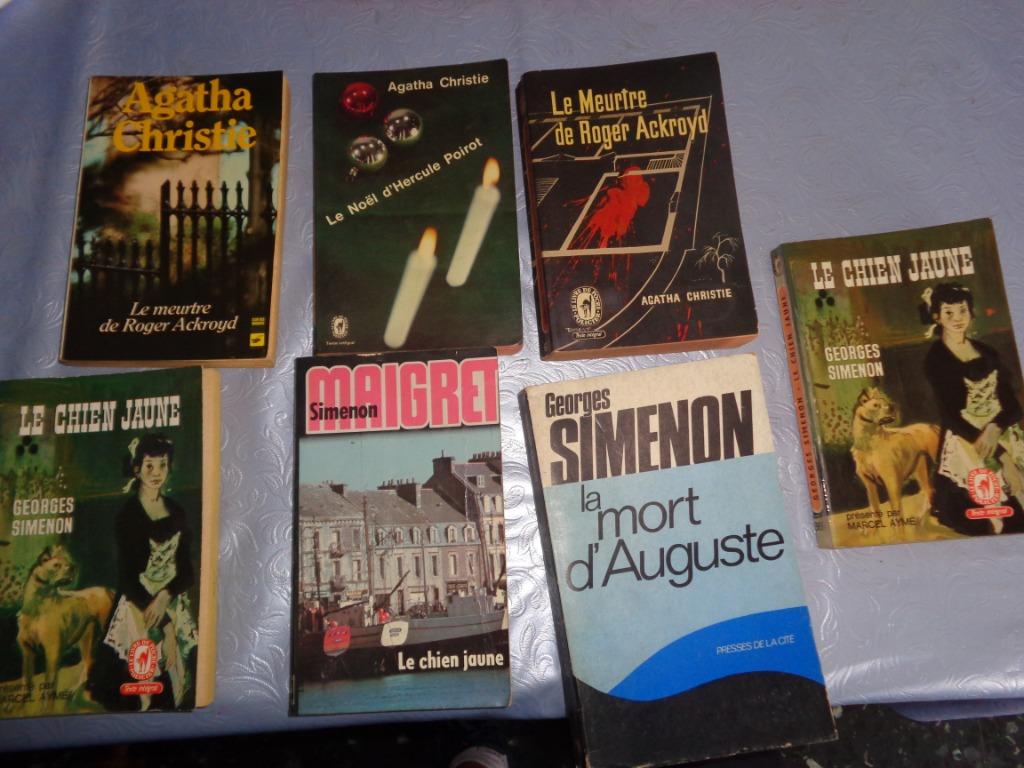 Lot 4 Simenon et 3 Agatha Christie, Enlèvement
