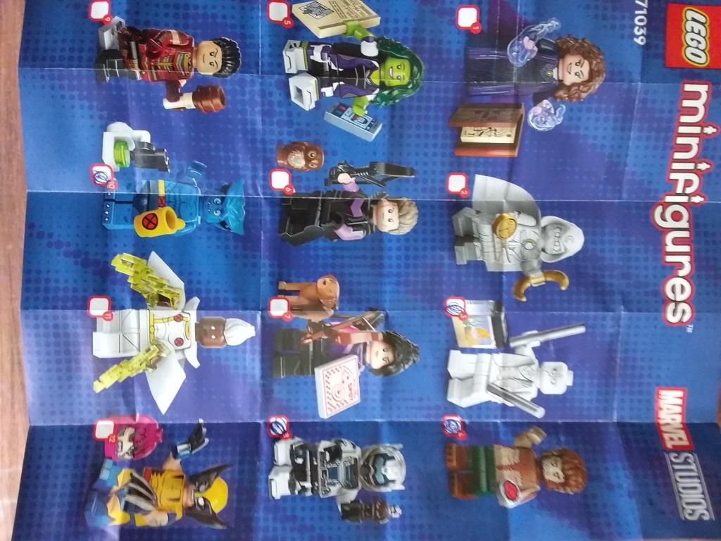 Figurines lego Marvel 2 : fig 3-4 (2x)-8-10, Ophalen, Nieuw, Lego