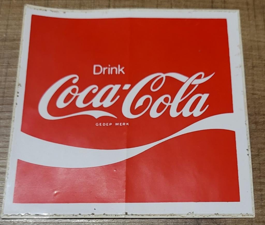 Oude sticker: Coca-Cola, Enlèvement ou Envoi, Utilisé, Marque