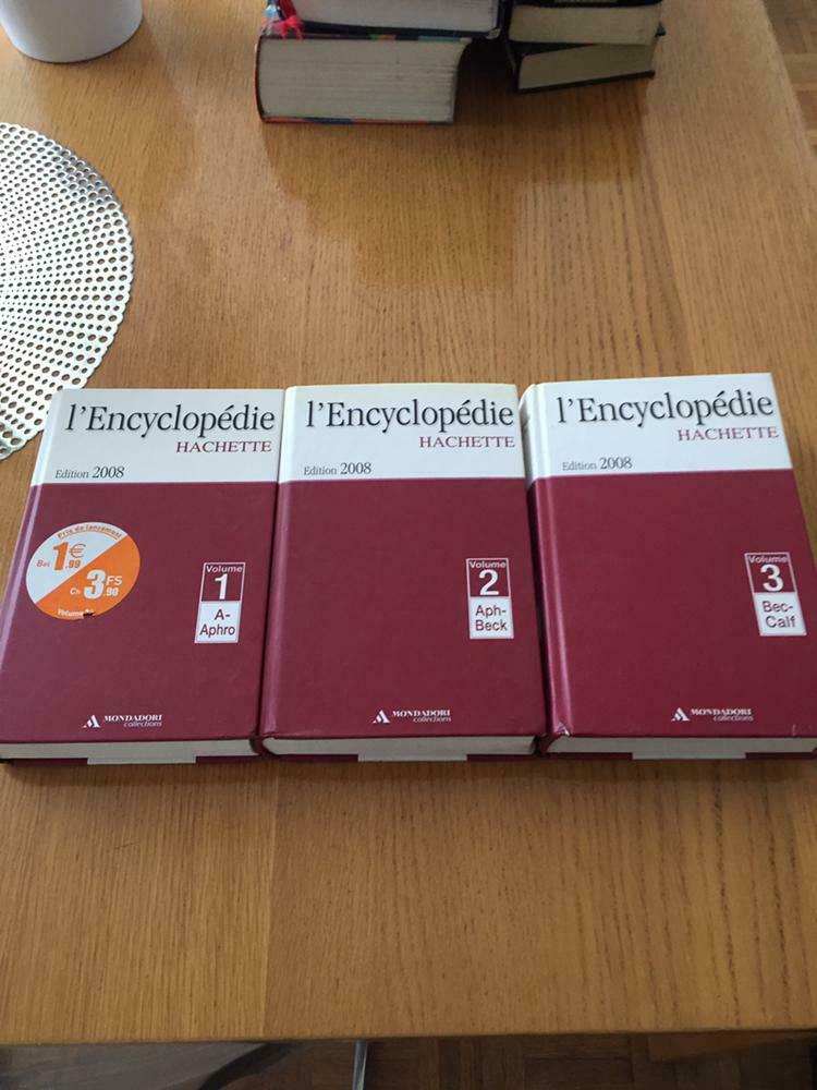 3 encyclopédies hachette édition 2008 mondadori collections, Livres, Encyclopédies, Tome à part, Hachette, Général, Comme neuf