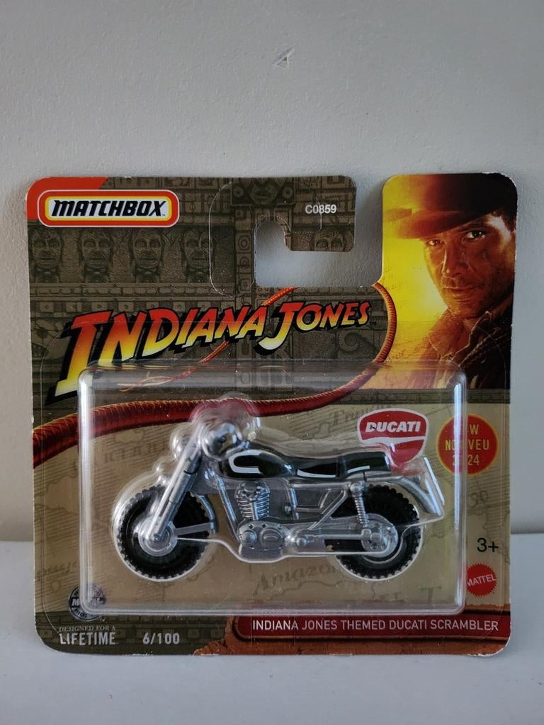 Matchbox Indiana Jones Ducati Scrambler (2024), Ophalen of Verzenden, Nieuw