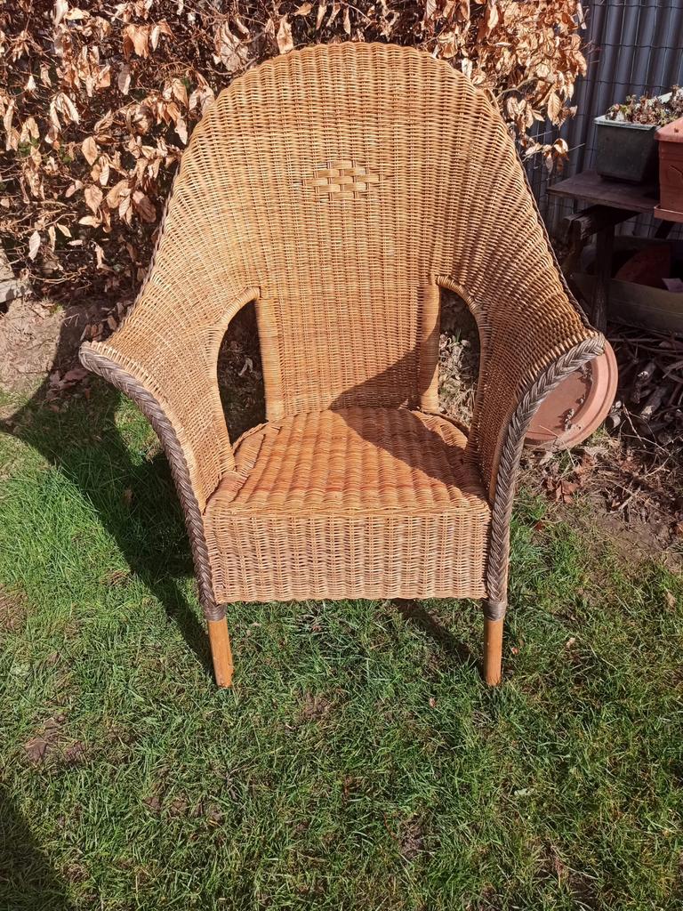 Fauteuil en rotin en excellent état, Enlèvement, Utilisé, Rotin