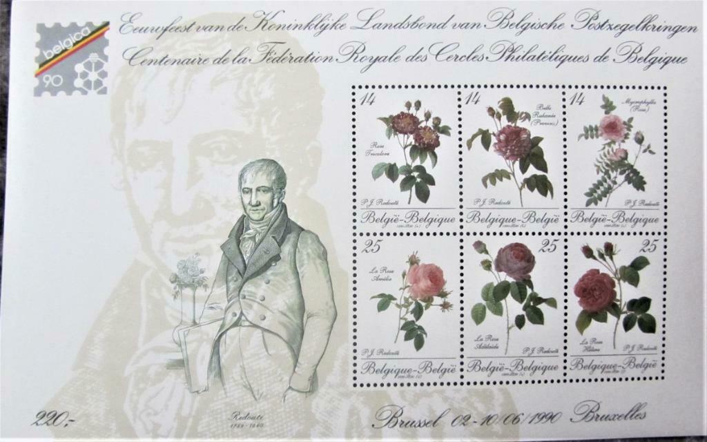 POSTZEGELS BELGIË- ROZEN, REDOUTE **  BL. 67, Enlèvement ou Envoi, Non oblitéré, Autres thèmes