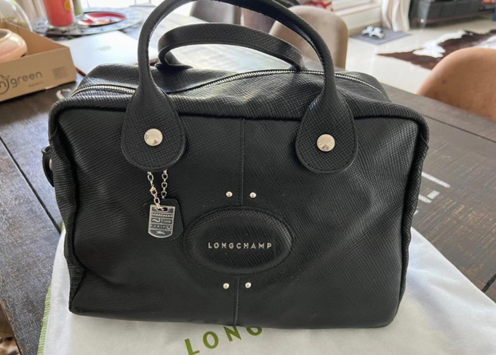 Zwarte handtas Longchamp, Ophalen, Gebruikt, Zwart, Handtas