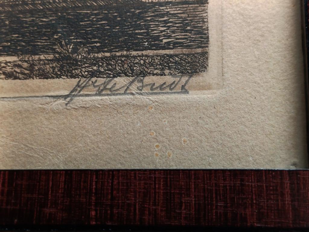 Ets Gent door Henri De Budt - gesigneerd - épreuve d'artiste, Ophalen