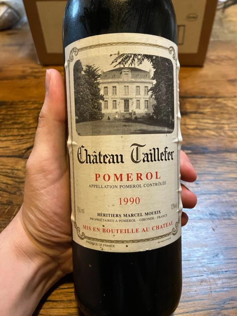 Chateau Taillefer Pomerol 1990, Ophalen, Frankrijk, Nieuw, Rode wijn