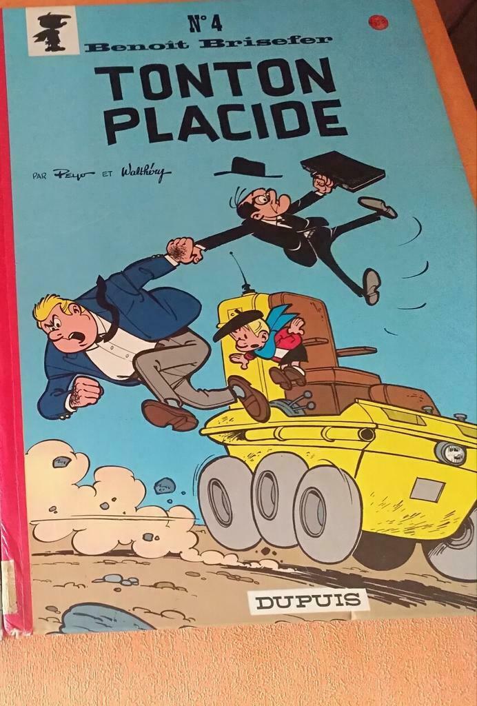 Benoît Brisefer n4 - Tonton Placide ÉDITION 1976, Gelezen, Peyo, Eén stripboek, Ophalen of Verzenden