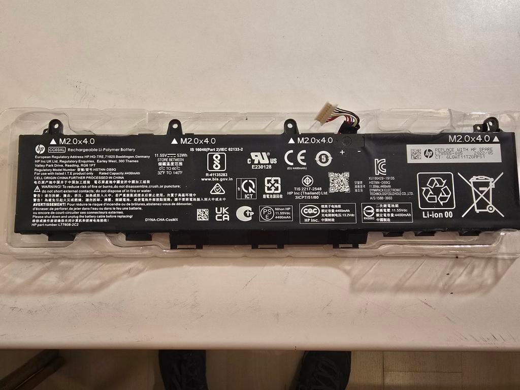 Orginele batterij van hp cc03xl, Computers en Software, Accu's en Batterijen, Refurbished, Ophalen of Verzenden