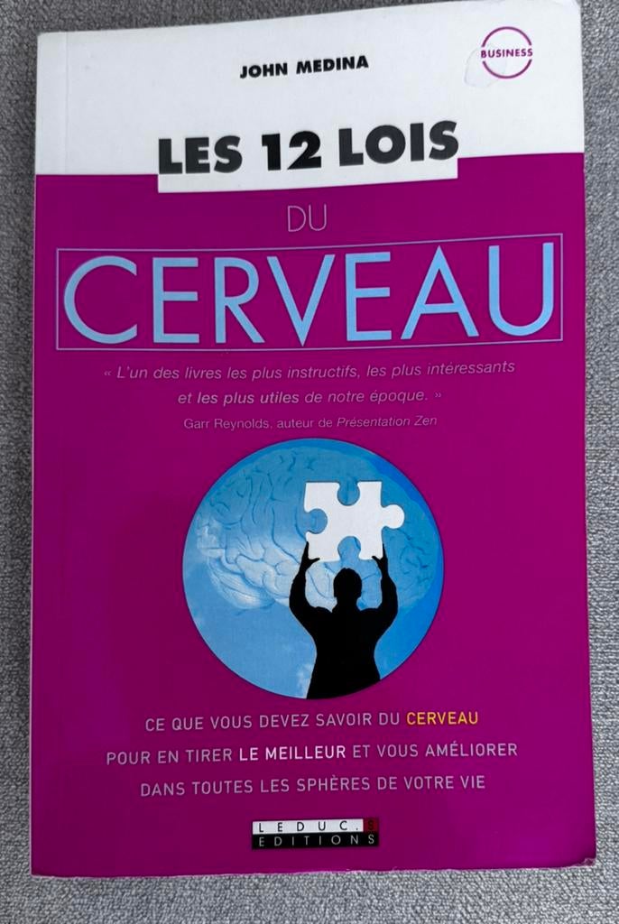 Les 12 lois du cerveau – John Medina (bon état), Enlèvement ou Envoi, Comme neuf
