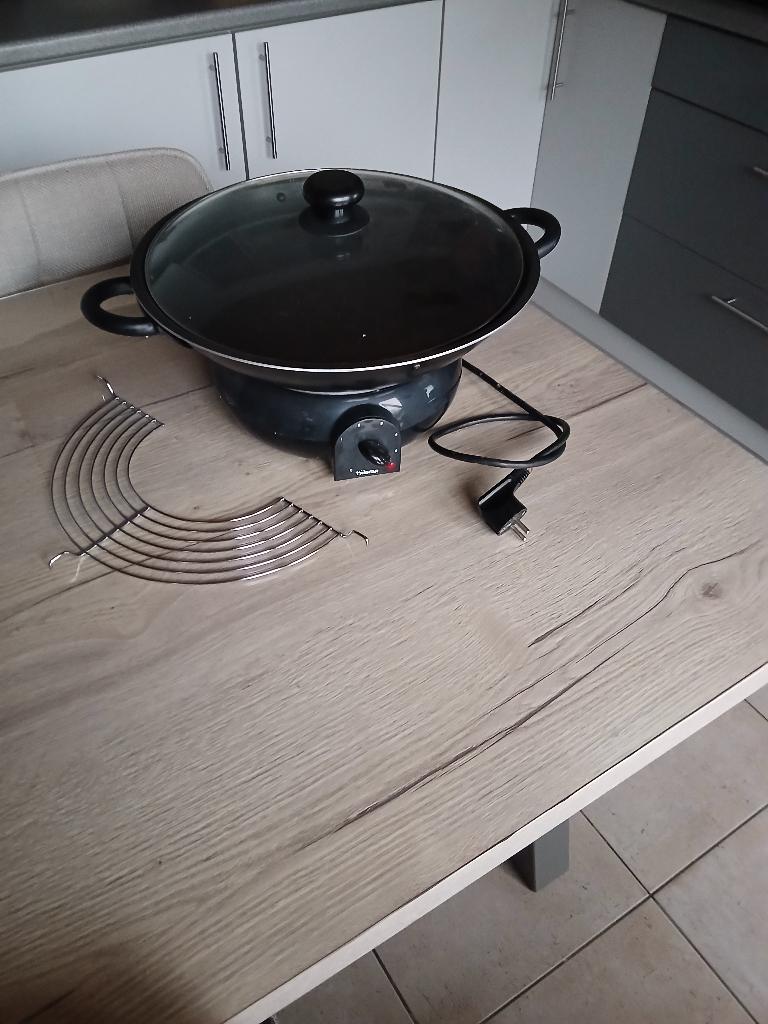 elektrische wok, Elektronische apparatuur, Ophalen, Zo goed als nieuw, Vrijstaand, Elektrisch