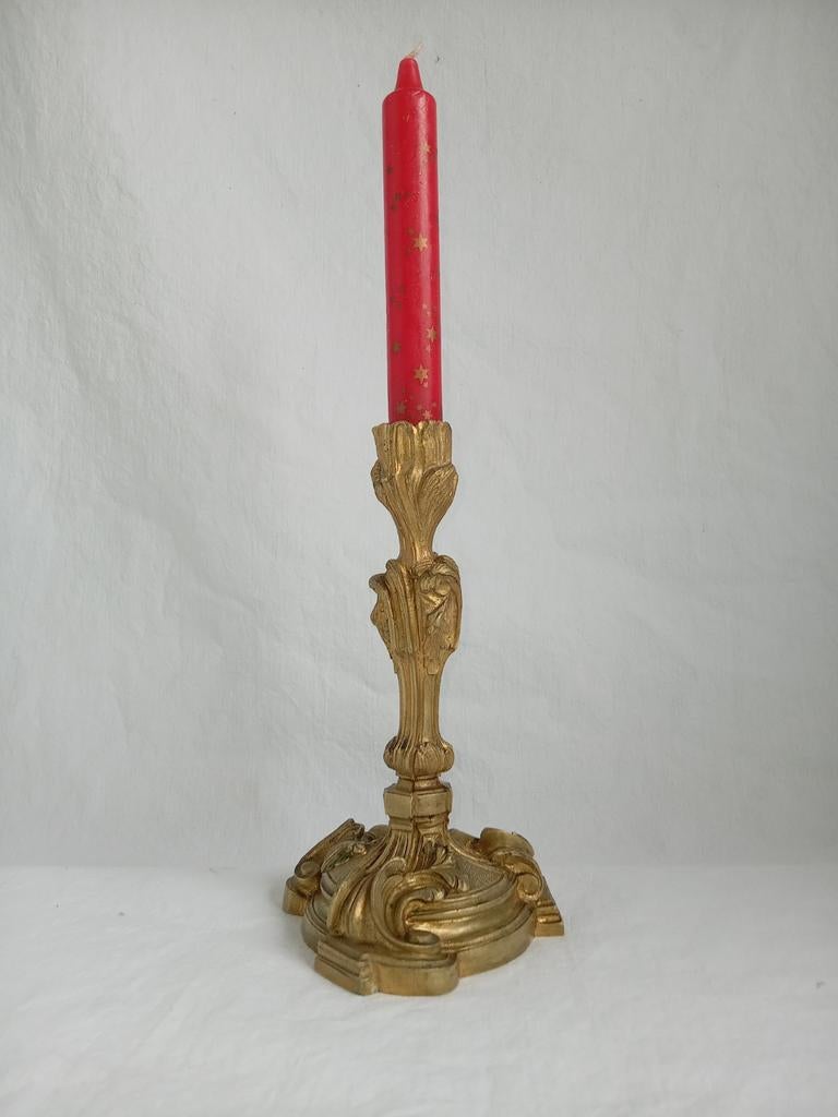 Chandelier en Bronze doree, Enlèvement ou Envoi, Cuivre ou Bronze