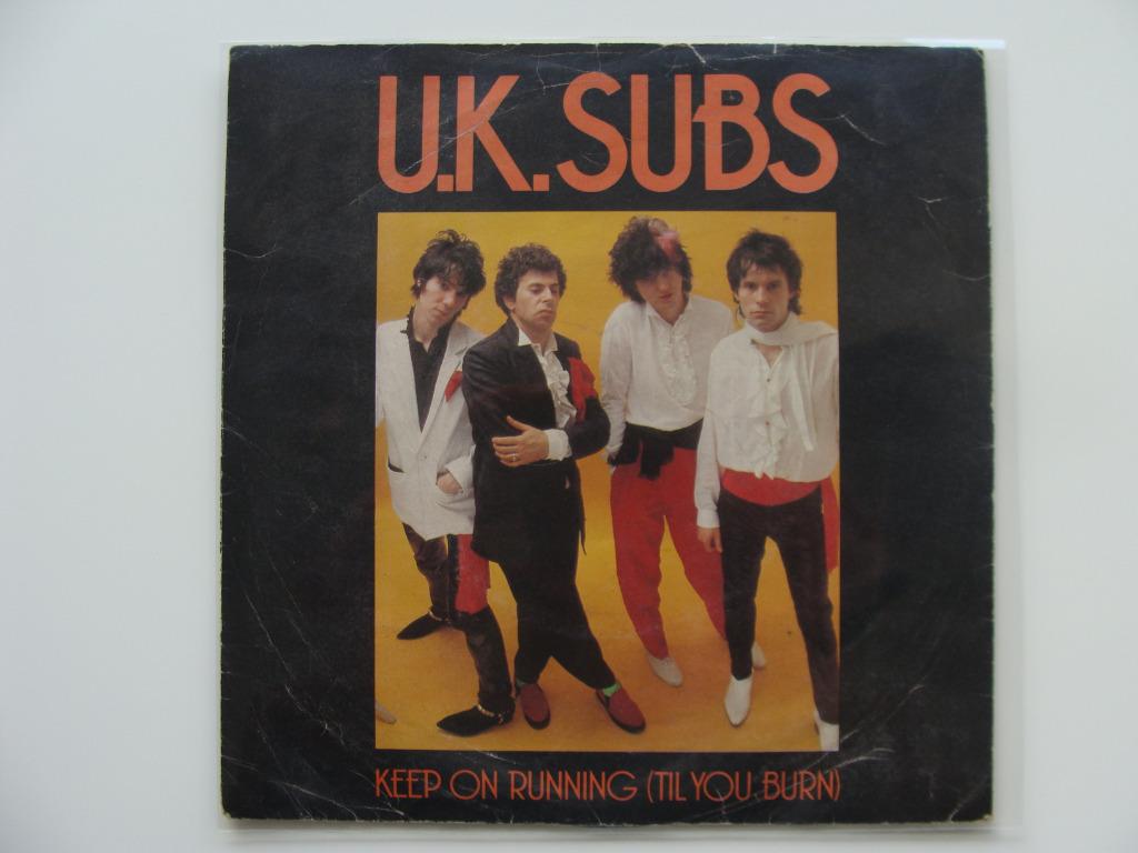 U.K. Subs – Keep On Running (Til You Burn) (1981), Ophalen of Verzenden, 7 inch, Rock en Metal, Single