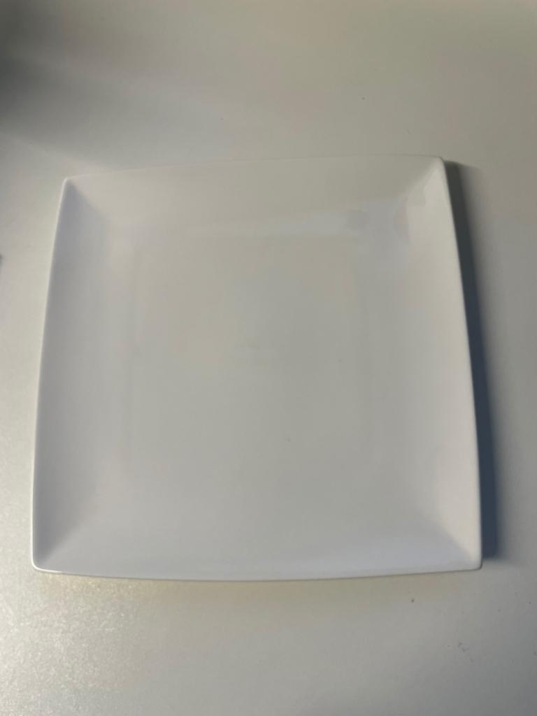 9 nieuwe platte borden vierkant 23x23 cm, Huis en Inrichting, Keuken | Servies, Ophalen, Nieuw, Bord(en), Effen
