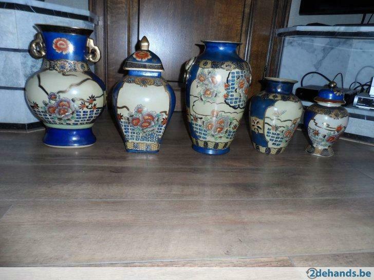Complete set  vazen (5 stuks), Ophalen, Gebruikt