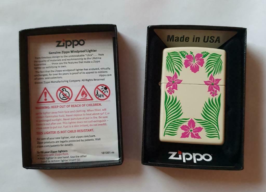 Briquet Zippo (Motifs floraux) neuf, Collections, Enlèvement ou Envoi, Neuf, Briquet