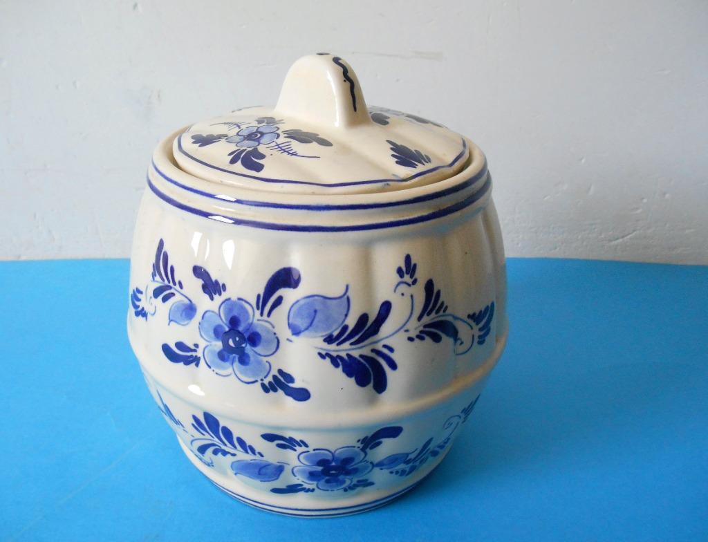 Bewaarpot in Delfts Blauw, Ophalen of Verzenden