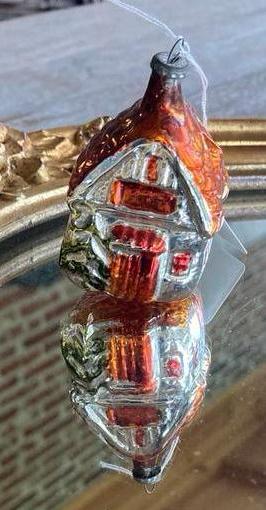 Oude kerstversiering huisje, Ophalen of Verzenden