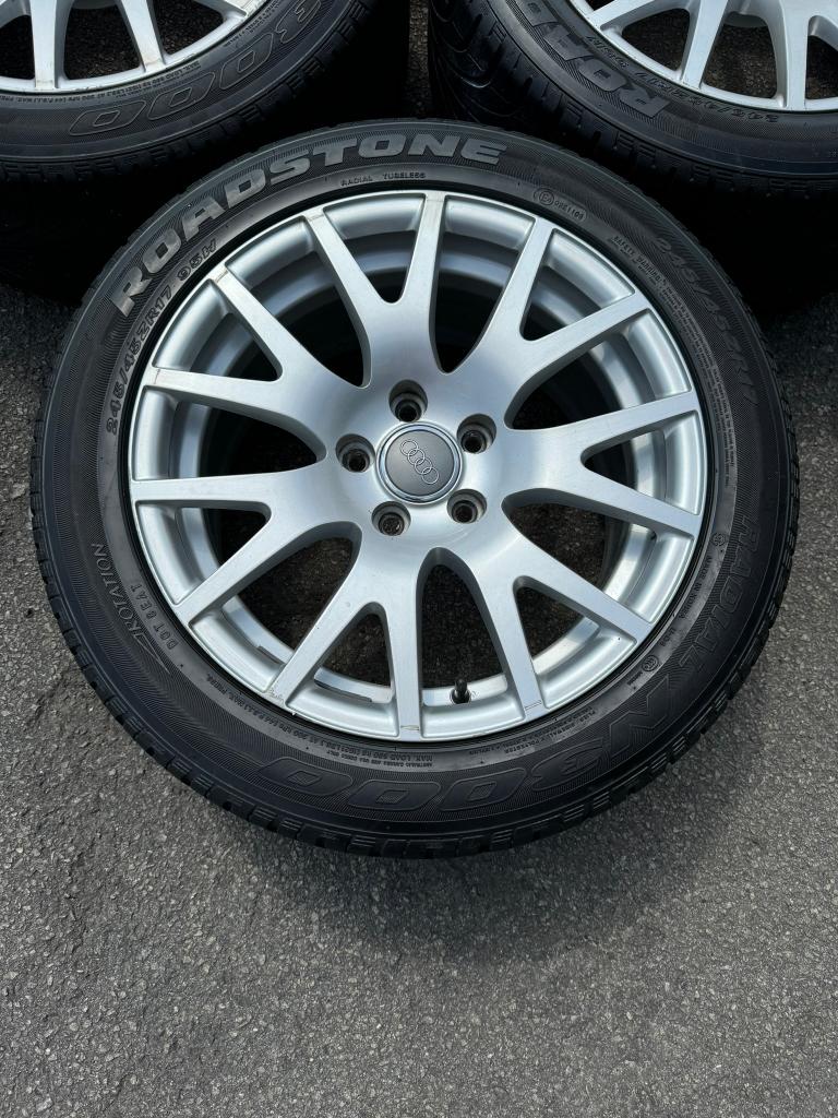 Audi velgen  245 45 17, Auto-onderdelen, Banden en Velgen, Ophalen, Banden en Velgen, 17 inch, Zomerbanden