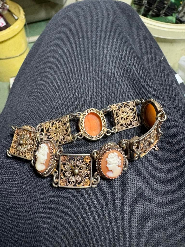 Bracelets anciens 800, Enlèvement ou Envoi, Argent, Bracelet