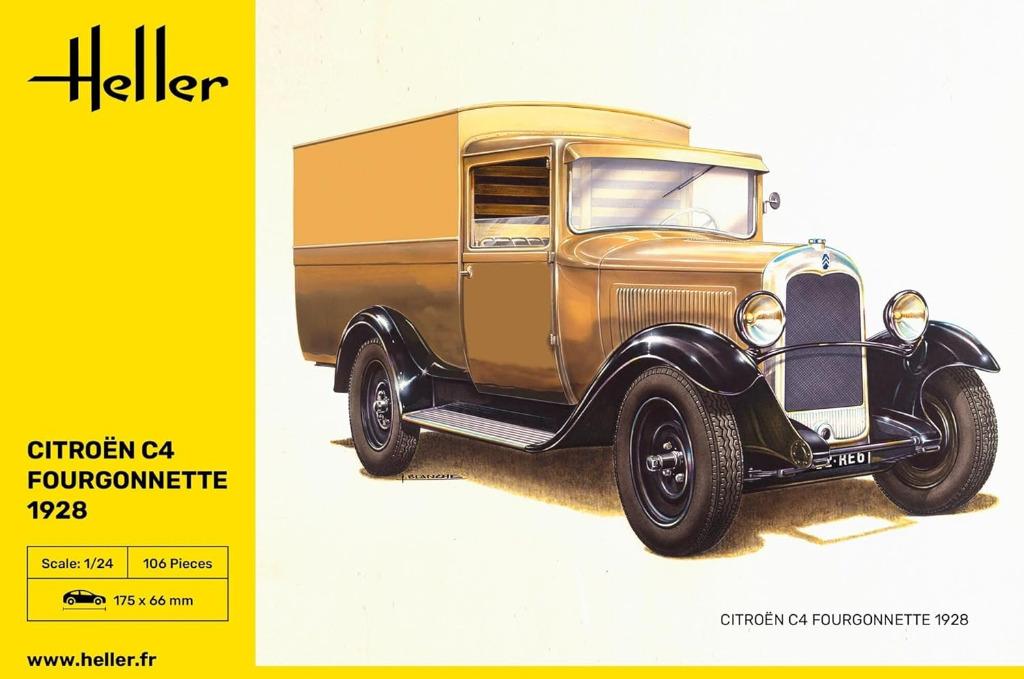 HELLER 80703 Citroen C4 Fourgonnette 1928 échelle 1/24, Auto, Groter dan 1:32, Nieuw, Ophalen of Verzenden