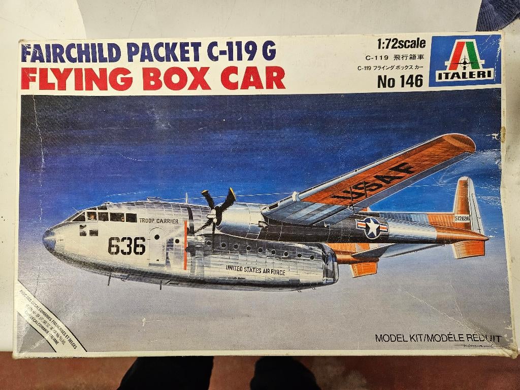 MAQUETTE   FAIRCHILD FLYING BOXCAR C 119 ITALERI, Hobby & Loisirs créatifs, Modélisme | Avions & Hélicoptères, Envoi, Italeri