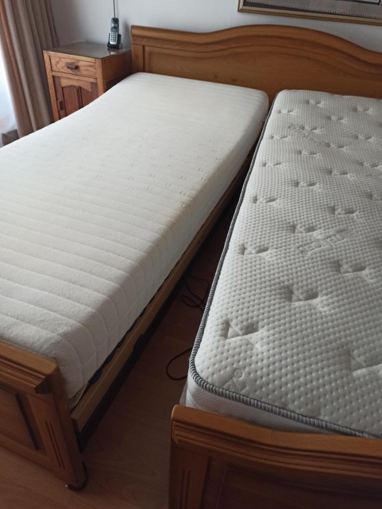 Lit divisible pour 2 personnes, Maison & Meubles, Chambre à coucher | Lits, Utilisé, Deux personnes, Autres dimensions, 210 cm