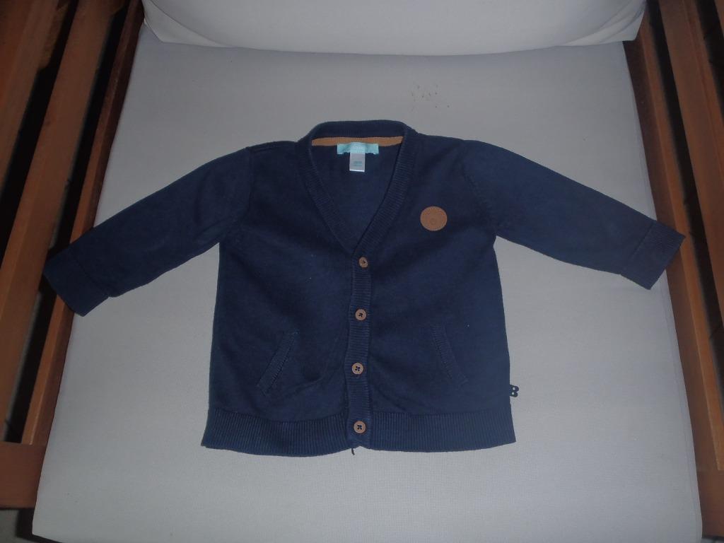 blauw vest maat 68 - Obaibi, Ophalen of Verzenden, Zo goed als nieuw, Jongetje, Truitje of Vestje