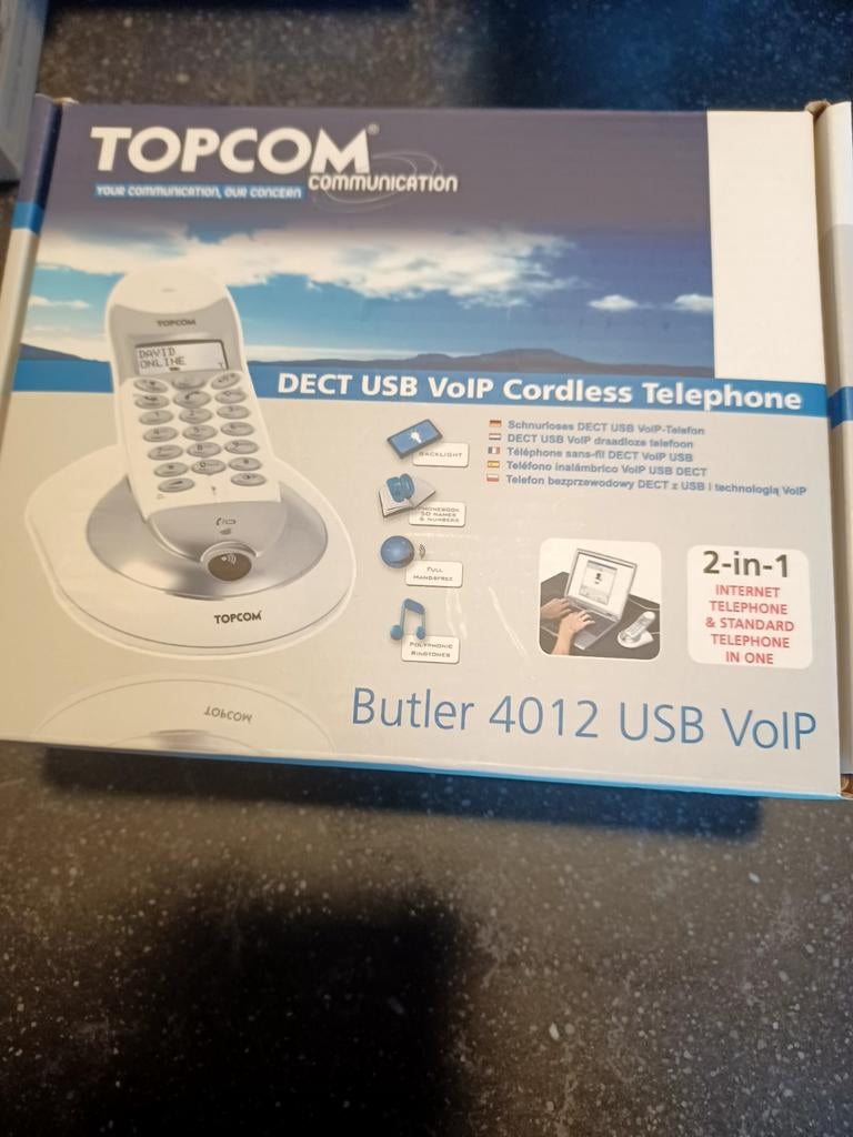 Dect usb volp cordless telefoon., Télécoms, Enlèvement