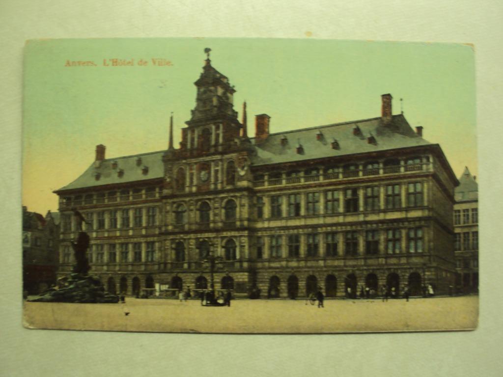 53058 - ANVERS - L'HOTEL DE VILLE - ZIE 2 FOTO'S, Envoi