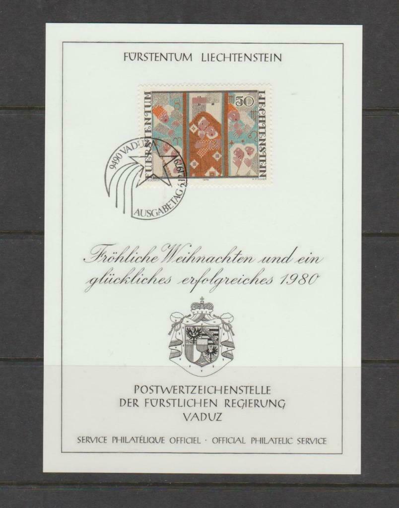 Liechtenstein 1979 Feuille premier jour Noël **, Envoi, Autres pays, Non oblitéré