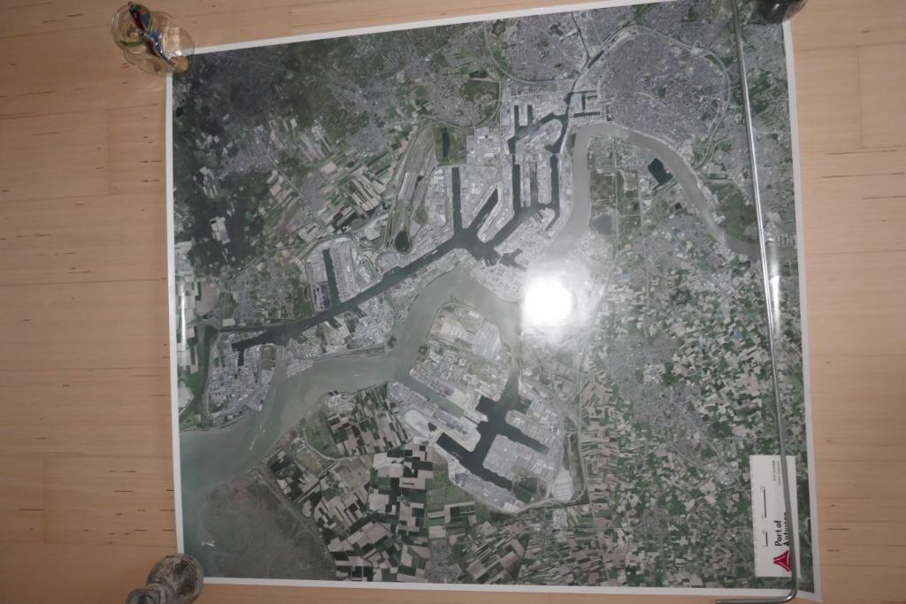 Luchtfoto haven van Antwerpen, Ophalen of Verzenden