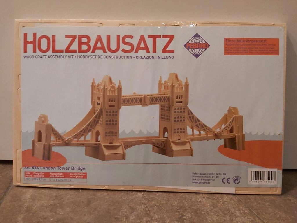Houten bouwpakket, Hobby en Vrije tijd, Ophalen, Nieuw