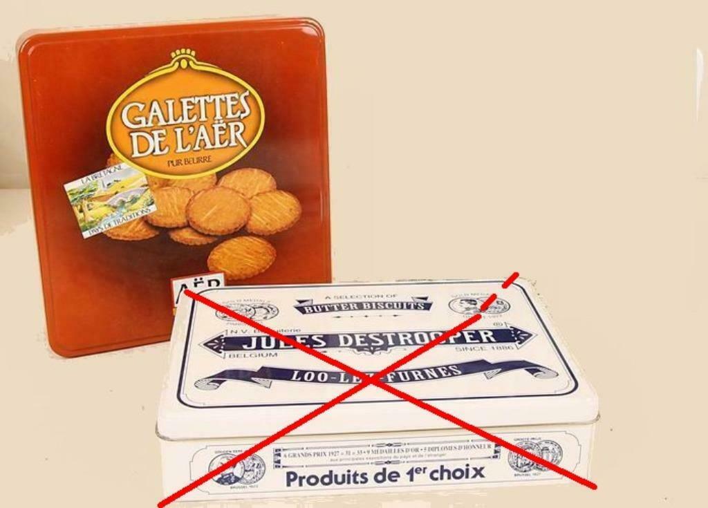 Boite métal Biscuits "Galettes de L'Aër", Enlèvement ou Envoi, Comme neuf, Biscuits, Autres marques